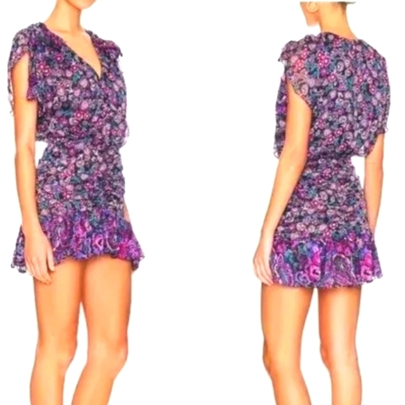 Misa Los Angeles Dresses & Skirts - MISA LOS ANGELES Anessa Mini Dress In Multi  Floral size M